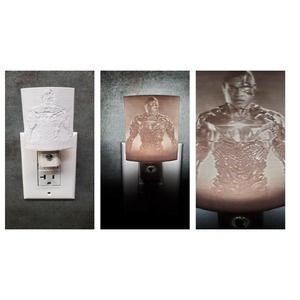 Justice League Cyborg 3D Printed Lithophane Auto LED Night Light